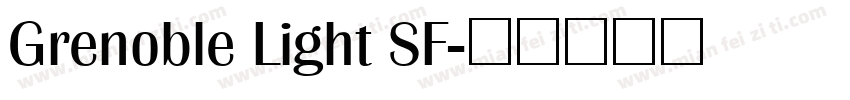 Grenoble Light SF字体转换